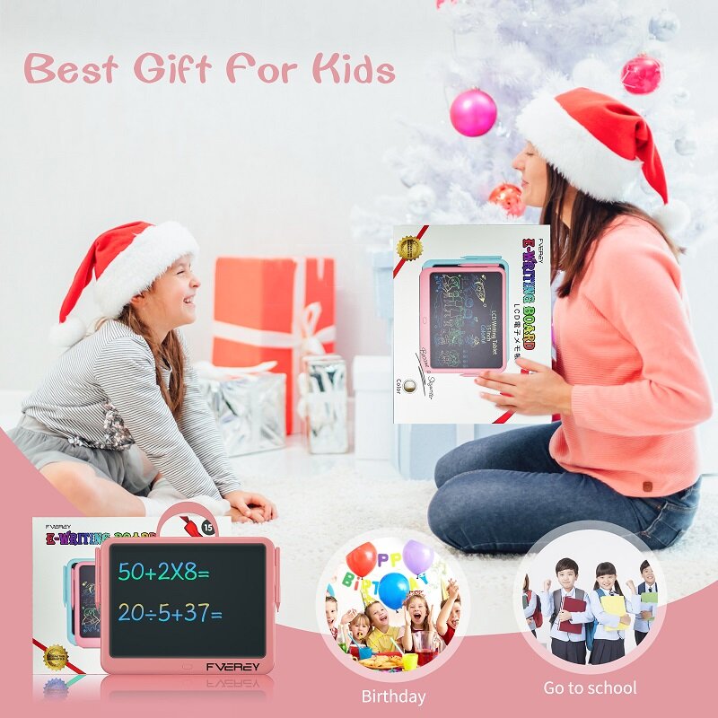 Tablet menulis LCD 8.5 inci, papan tulis ajaib anak-anak, papan gambar Digital, bantalan lukisan, permainan otak, hadiah terbaik untuk anak perempuan