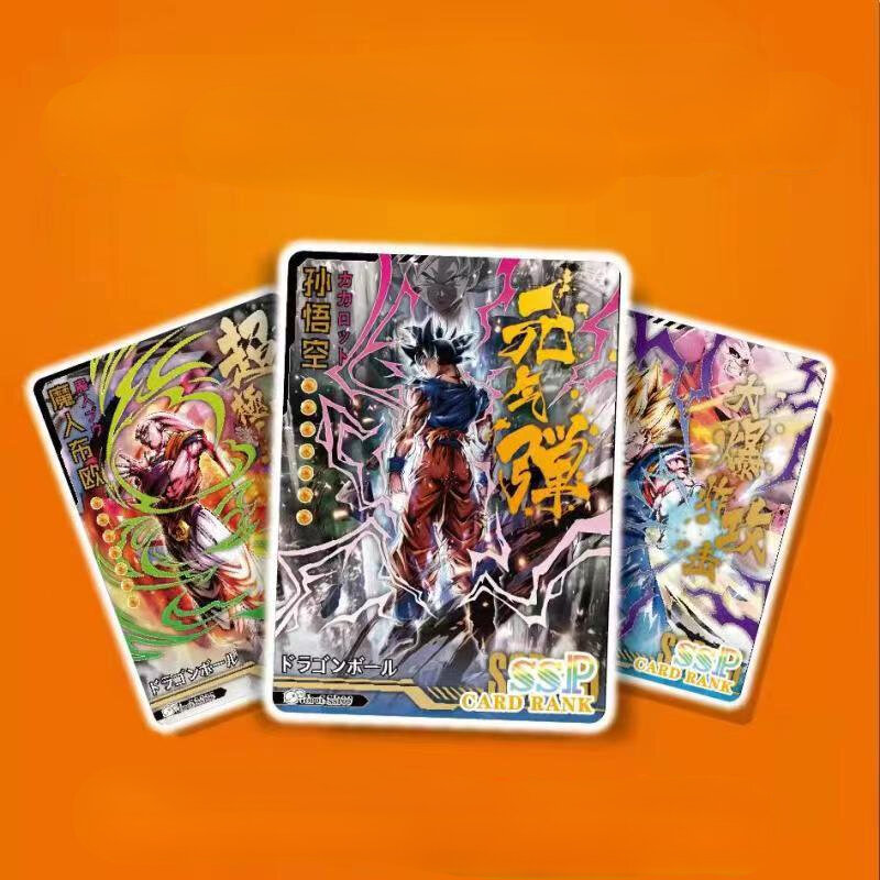 Seven Dragon Ball-tarjeta de colección de dos balas, tarjeta de sol Wukong, Diamante Flash SP, cristal, doble Flash LR, venta al por mayor