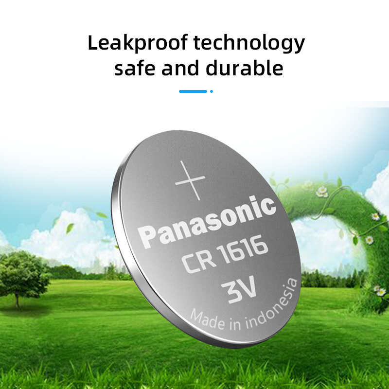Panasonic Cr1616 Coin Cell Button 3 V Batteries  BR1616 ECR1616 for Auto Remote Control Electric Remote Control
