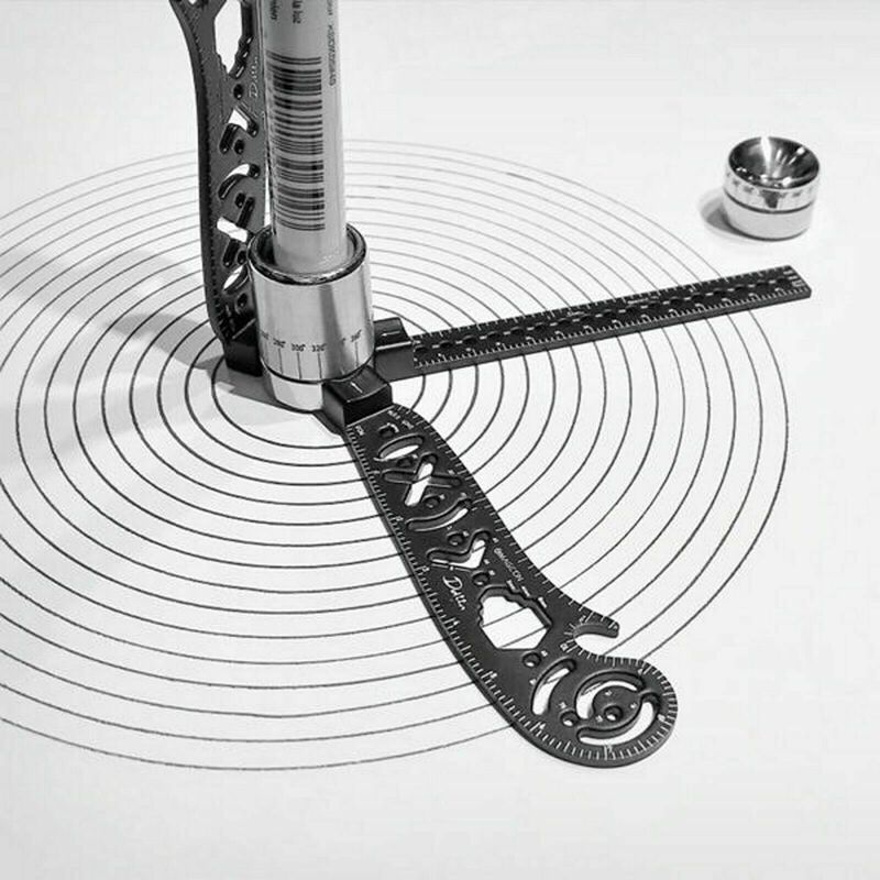 Wielofunkcyjna linijka do rysunków mapa magnetyczna kątomierz przyrządy do szycia koła kompas Bend Measure krawcy wzór materiały dla studentów