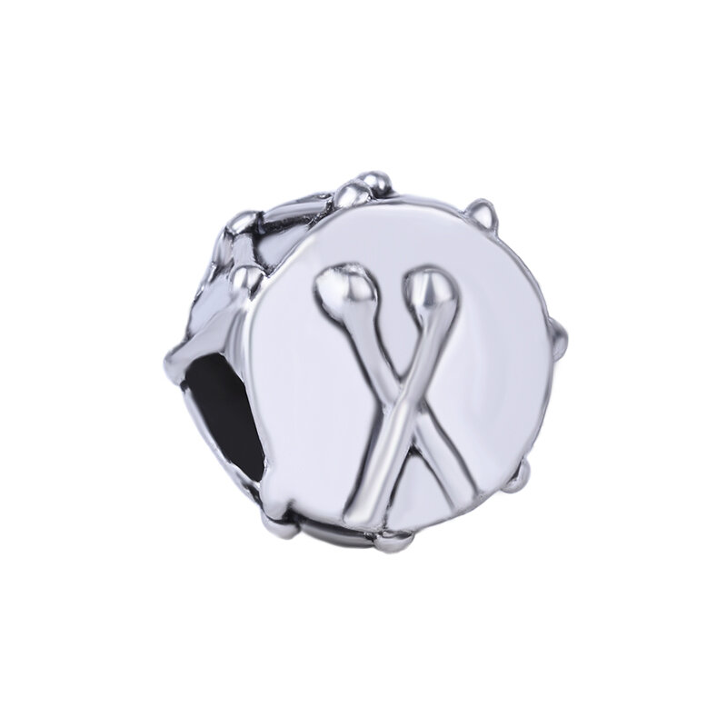 2023 Nieuwe Drum Instrument Kralen Zilver Kleur Charms Diy Kralen Fit Pandora Bedels Armbanden Vrouwen Mode-sieraden Maken