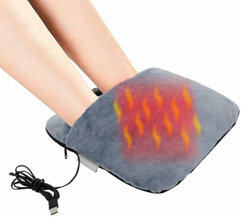 Electric Foot Warmer Heater USB Charging Power Saving Warm Foot Cover Feet Heating Pads for Home Bedroom Sleeping heating