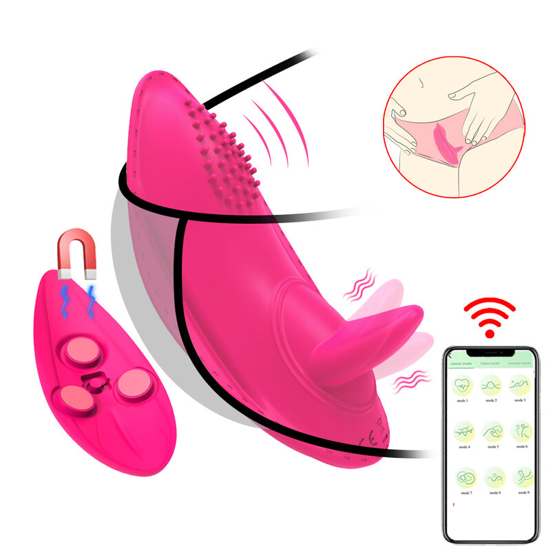Mutandine indossabili punto G lingua leccare vibratore uovo vibrante telecomando Vagina stimolazione clitoride giocattoli del sesso anale per le donne
