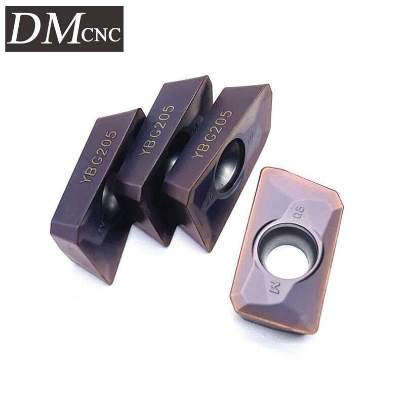 10pcs APMT1135PDR YBG205 APMT160408PDER YBG205 Carbide Milling Inserts Turning Tools Process stainless steel and steel