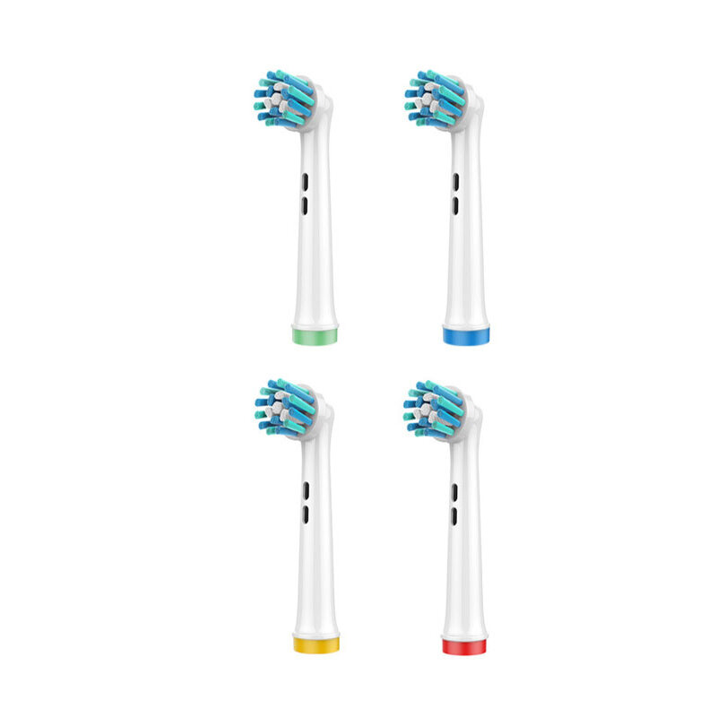 4 Vervangende Opzetborstels Voor Orale-B Elektrische Tandenborstel Passen Vooraf Vermogen/Pro Gezondheid/Triomf/3d Excel/Vitaliteit Precisie Schoon