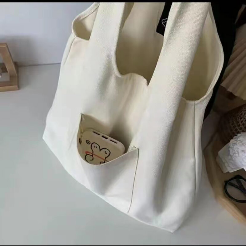 Women's Fashion Canvas Bag Travel Fashion Eco-friendly Storage Sundry Bag Crossbody Ladies Large Capacity Shoulder Bags