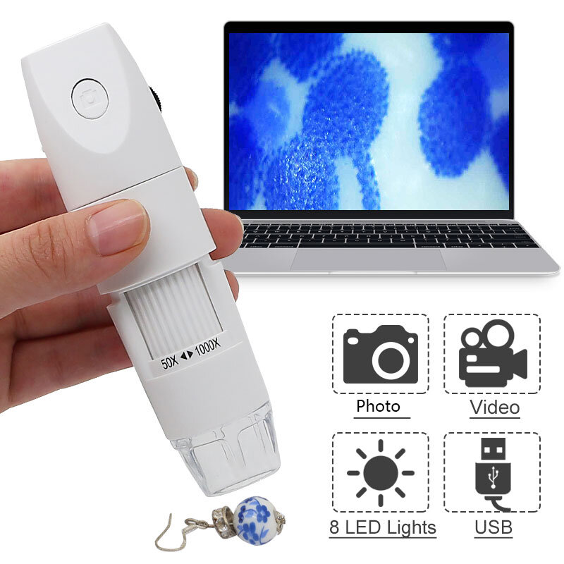Microscope numérique Wifi LED 1000X, Microscope électronique portable avec support Flexible, caméra d'inspection Wifi