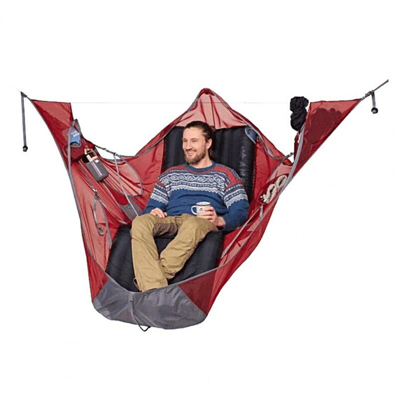 Nützliche Bequeme Anti-verformung Outdoor Multi-person Schlafsack Terrasse Hängematte Terrasse Hängematte Camping Hängematte