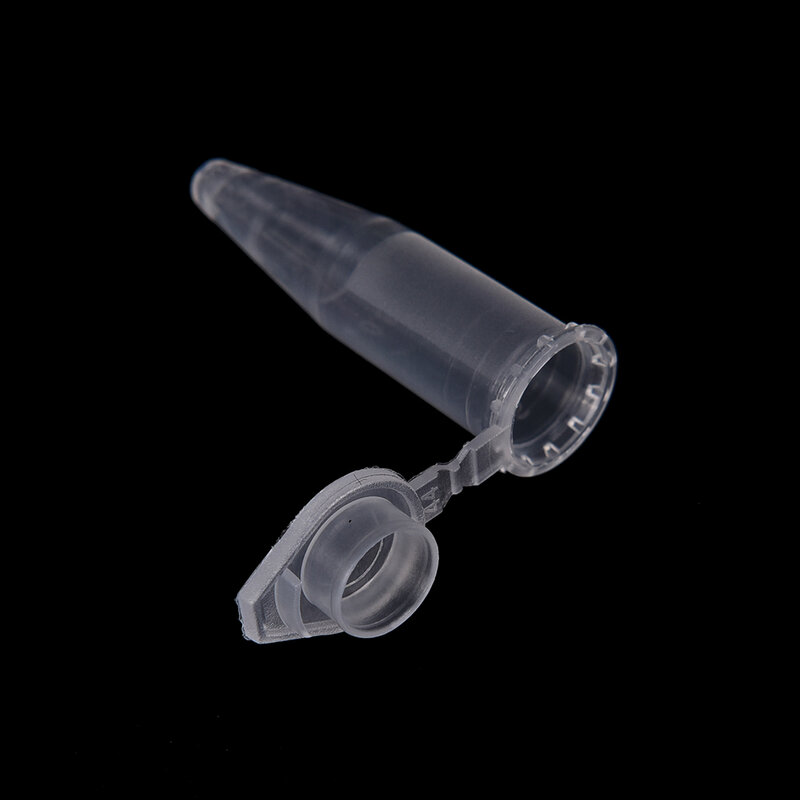 Bouchon à pression pour Tube à essai, 50 pièces, 1.5ml, en plastique transparent, pour centrifugeuse, échantillons, fournitures de laboratoire