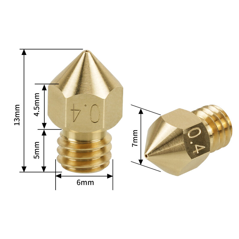 Newest MK8 Clone CHT Nozzle Brass Copper Nozzles High Flow Extruder Print Head For 1.75mm High-Speed 3D Printer