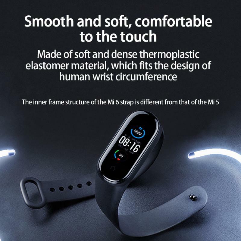 Pulseira de fitness pulseira para m6 relógio inteligente pulseira pulseira pulseira pressão arterial monitor de freqüência cardíaca sangue smartwatch