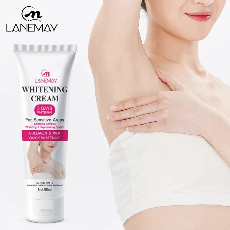 Body Face Whitening Cream Private Parts Joints Underarm Moisturizing Rejuvenation Brightening Skin Tone Lightening Melanin