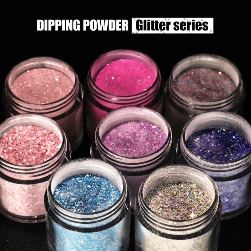 Limegirl-Dipping Nail Powder Set, Polonês Líquido de Longa Duração, Kits de Glitter para Unhas Francesas, Sem Necessidade de Cura, Natural Seco, 10g, 23Pcs