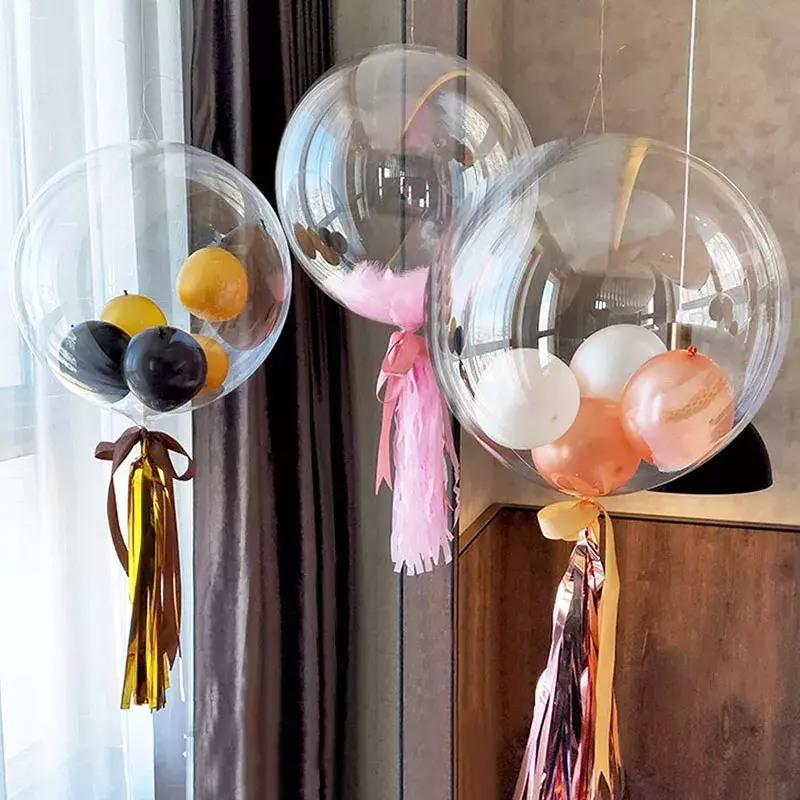 10 pezzi palloncini trasparenti palloncino trasparente gigante matrimonio 1 ° compleanno decorazione festa di san valentino festa della mamma Decor Globos