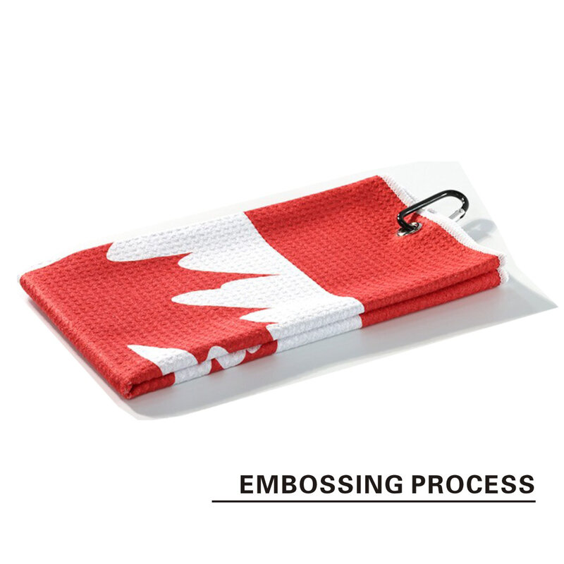 جولف كندا سارية العلم منشفة جولف كندا العلم منشفة الشاطئ ، منشفة شاطىء قطنية سريعة الجافة لينة تنفس منشفة رياضية