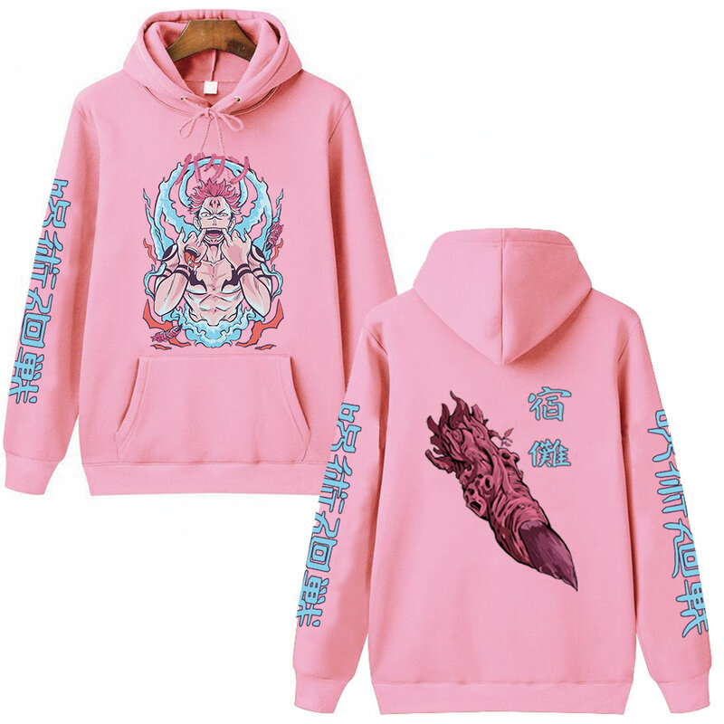Jujutsu kaisen ryomen sukuna anime hoodie pullovers tops mangas compridas hip hop streetwear unisex