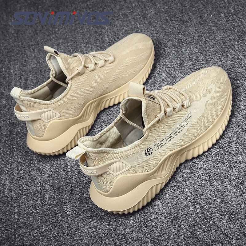 Zapatillas de deporte de malla transpirable para hombre, calzado para correr al aire libre, hierba, trotar, caminar