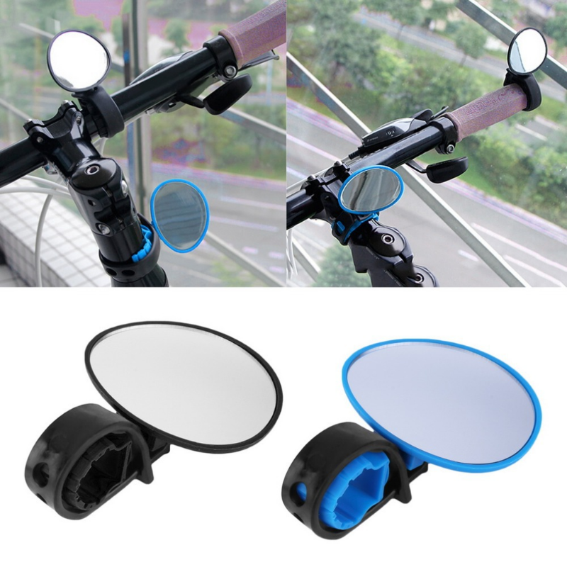 1 pçs 360 ° rotatable bicicleta espelho retrovisor mini bicicleta guiador multi-cor opcional à prova de queda mtb retroreflector acessórios da bicicleta