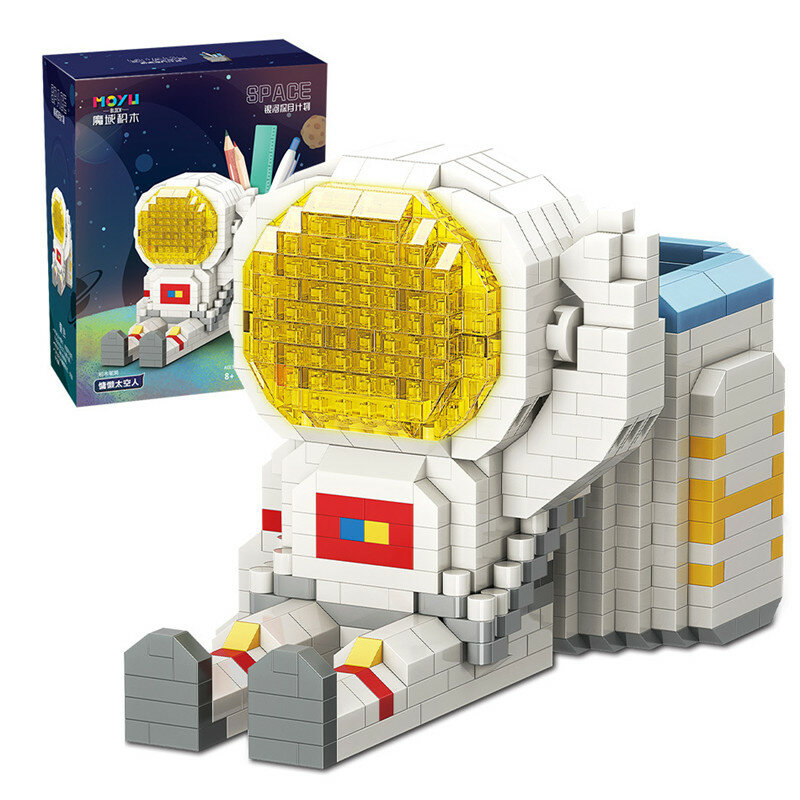 934 sztuk Rocket Mini Micro klocki przestrzeń księżyc satelita astronauta diamentowe bloki cegieł zabawki dla dzieci prezenty zabawka zabawka