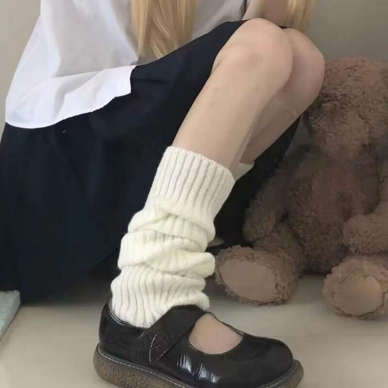 Popular perna aquecedores elástico macio feminino magro longo meias de inverno pele-toque meias de inverno para uso diário