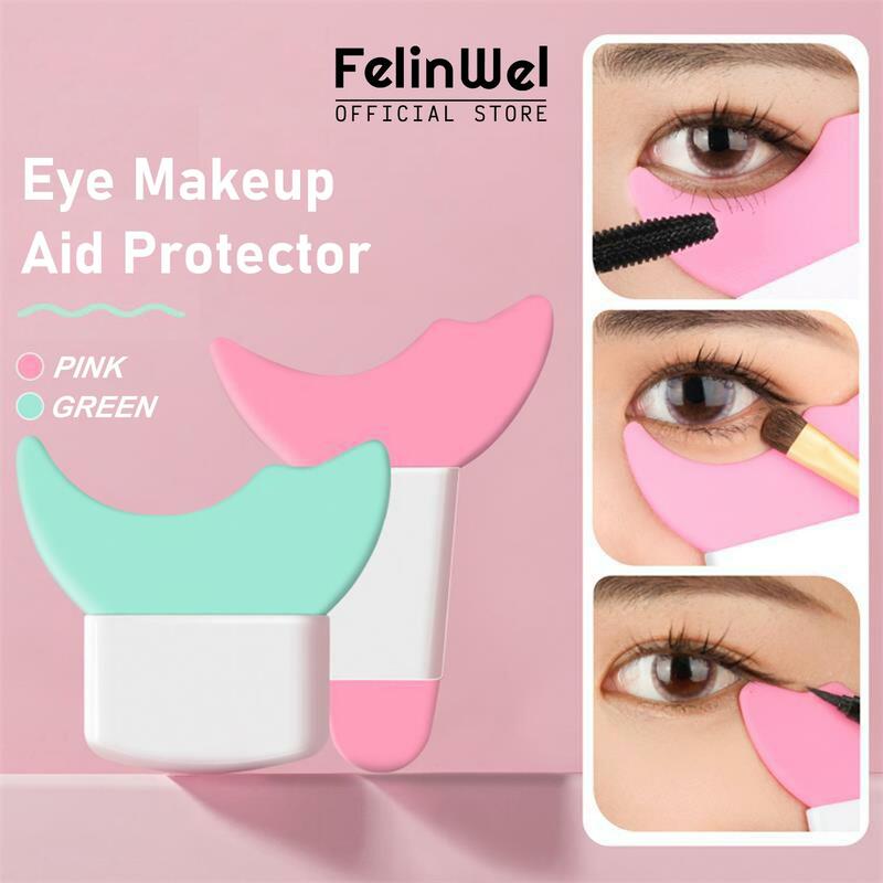 Felinwel-protetor multifuncional do auxílio da composição dos olhos | almofada do protetor do aplicador do rímel e da sombra | protetores da sombra dos olhos