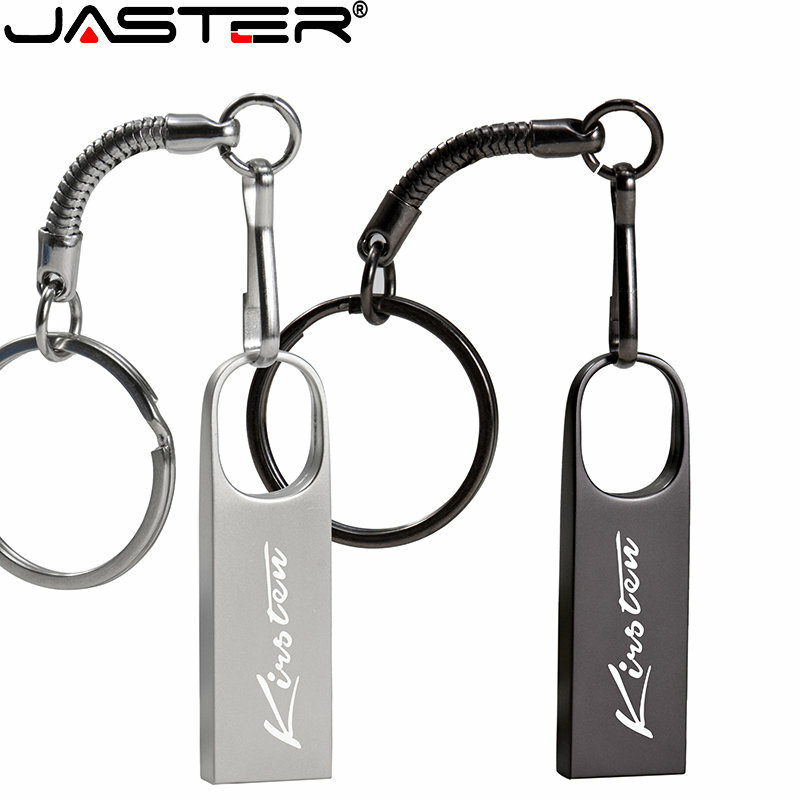 Jaster mini usb flash drives 64gb prata metal memória vara 32gb livre chaveiro caneta drive 16gb criativo presentes do negócio pendrive