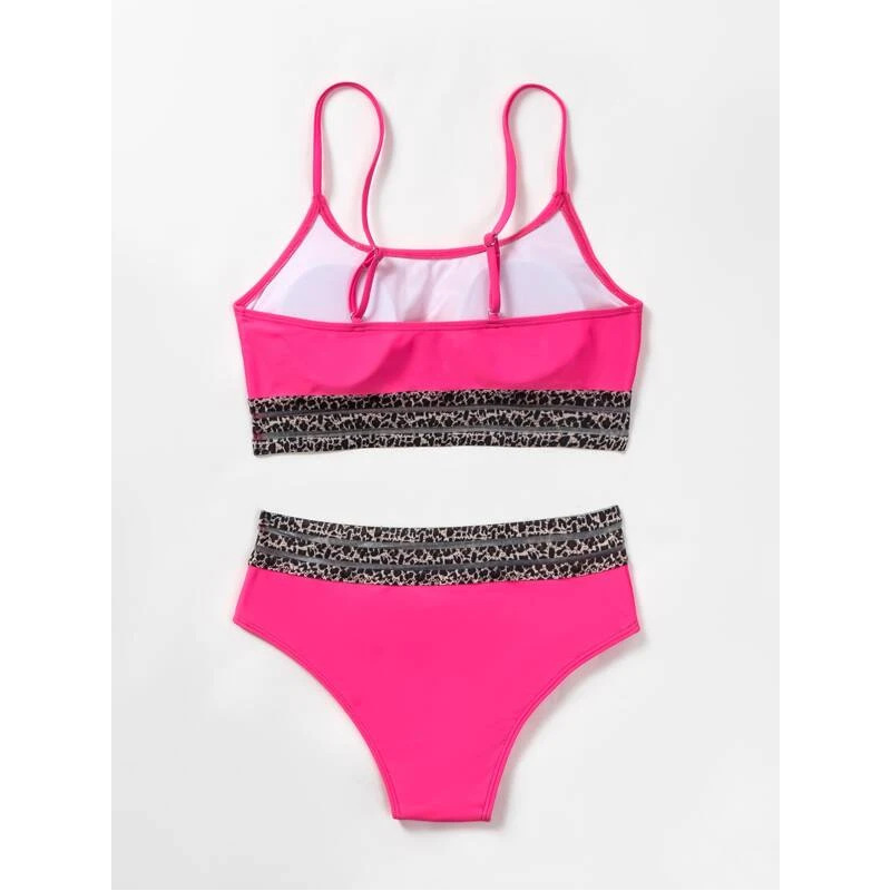 VESILK Women Summer Sexy High-Waist Bikini Sets Solid Color Swimsuit Female Two Pieces Swimwear 2022 New Beach Bathing Suit