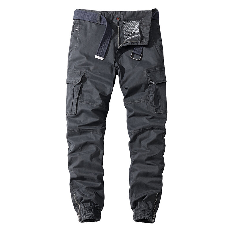 2022 New Military Pants Men Casual Cotton Solid Color Overalls Men Jogging Outdoor Hiking Trousers Multi-Pocket Work Pants Men