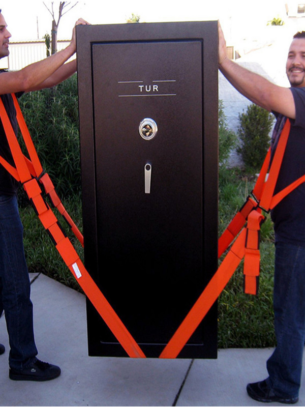 Novo útil levantamento movendo correia de transporte de móveis cinto em alças de ombro tiras de equipe mover mais fácil transporte de armazenamento laranja