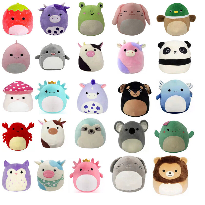 Axolotl – jouet en peluche pour bébé, 20cm, Kawaii, vache, dinosaure, grenouille, cadeaux pour enfants, nouveauté 2022