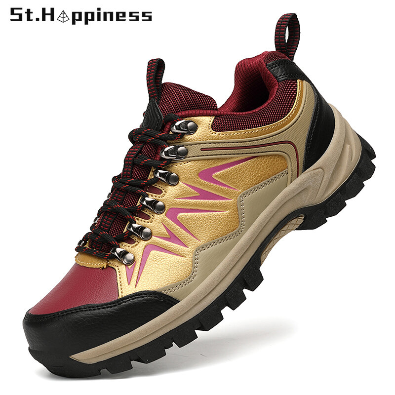Zapatos informales impermeables para Hombre, calzado antideslizante para caminar al aire libre, acampada, senderismo, talla grande, 2021