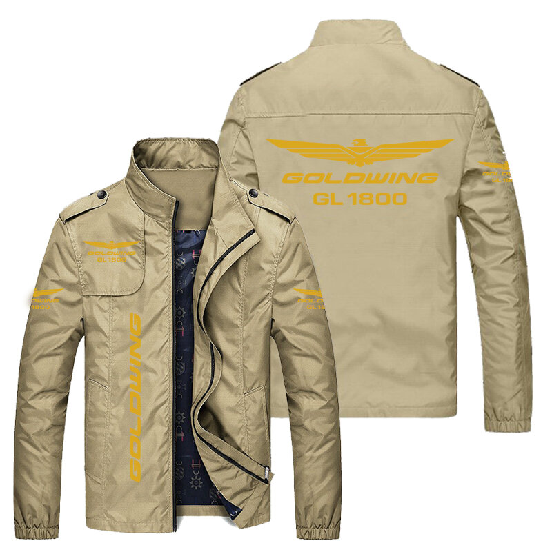 2021 nova honda goldwing impressão jaqueta masculina senhoras casual blusão bombardeiro jaqueta hip hop moda motociclista outerwear masculino