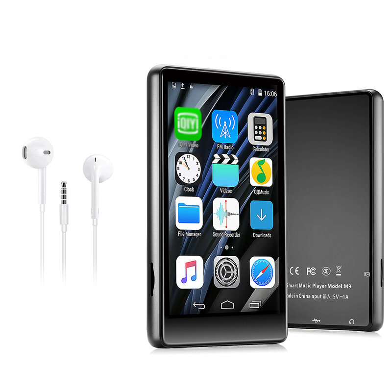 4,0 zoll Full Touch Bildschirm WiFi MP4 Player Tragbare Bluetooth-Kompatibel HiFi Sound Musik Lautsprecher FM Radio Recorder Gebaut-In 16G
