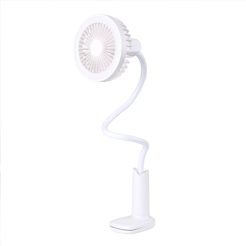 Summer Outdoor Cool Tool Creative Personality Mini Usb Charging Clip Shower Table Lamp Portable Small Fan Camping Gear