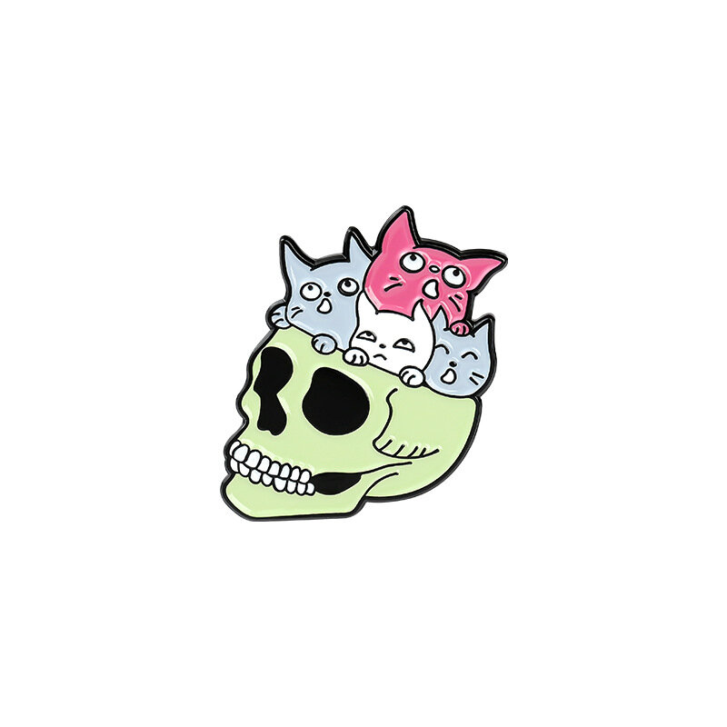 Persoonlijkheid Skeleton Rose Serie Modieuze Creatieve Cartoon Broche Mooie Emaille Badge Kleding Accessoires