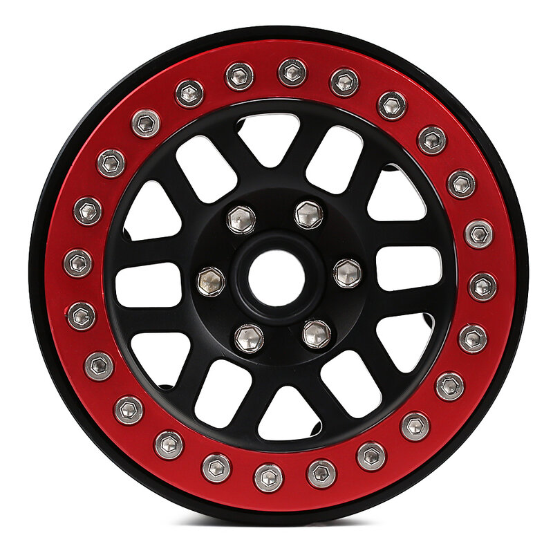 4PCS Metal 2.0" Wheel BEADLOCK Rim for 1/10 RC Crawler Car Axial SCX10 90046 SCX10 III AXI03007 TRX4 Wheel Parts