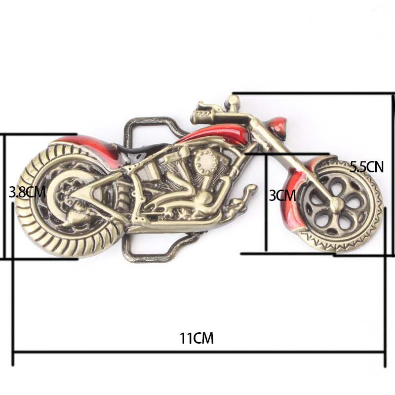 Hebilla de cinturón de motocicleta, hebilla de cinturón estilo Caballero Rock, 3,8 cm, 4cm
