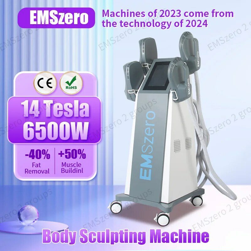 DLS-EMSlim Neo Body Sculpt Emszero14 Tesla 6500W Electromagnetic Body Slim Muscle Stimulate EMSzero Build Muscle for salon