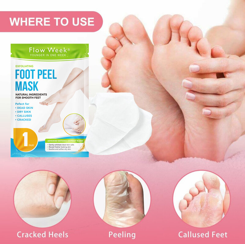 Feet Exfoliating Foot Mask Skin Peeling Dead Skin Feet Mask for Legs Sosu Socks for Pedicure Exfoliating Foot Mask