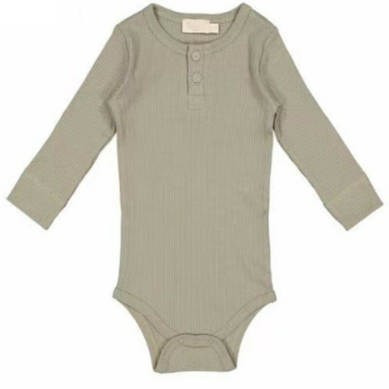 Pelele de algodón súper cómodo para bebés y niños, Pelele de manga larga, hilo de gama alta, Morandi, otoño e invierno, 2023