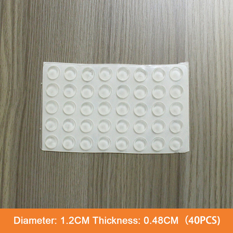 30-80PCS Self Adhesive Silicone Furniture Pads Cabinet Bumpers Rubber Damper Buffer Cushion Protective Furniture Hardware