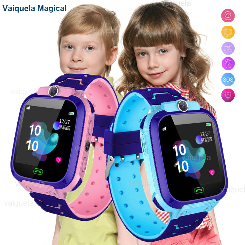 Kids Smart Watch 2022 New SOS Smartwatch For Children Sim Card LBS Location Photo Waterproof Gift For Boys and Girls IOS Android