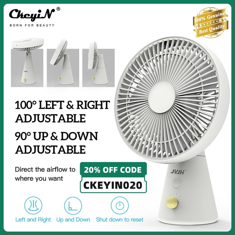 JVJH Small USB Desk Fan Head Rotating Adjustment Table Cooling Fan with 4 Speeds Aromatherapy Fan Air Conditioner Air Cooler