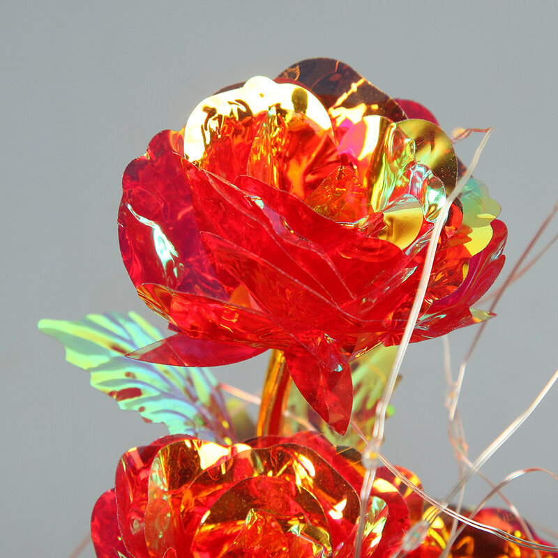 Креативная лампа в виде Розы, светодиодный стеклянный купол, Сказочная гирлянда, ночник, подарок на день Святого Валентина, День рождения, с...