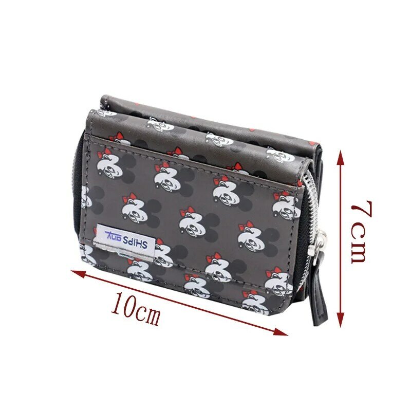 Disney Mickey 2022 New High-end Ladies Wallet PU Zipper High Quality Large Capacity Card Holder Luxury Brand Ladies Coin Purse