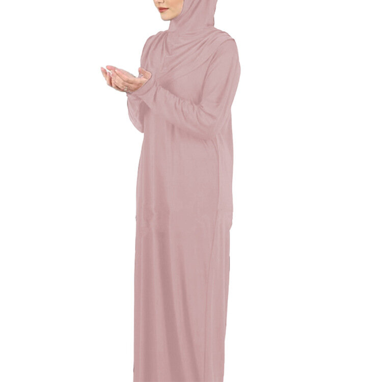 Мусульманский модный хиджаб, длинные платья, женская однотонная одежда в мусульманском стиле, африканские платья для женщин, мусульманская...