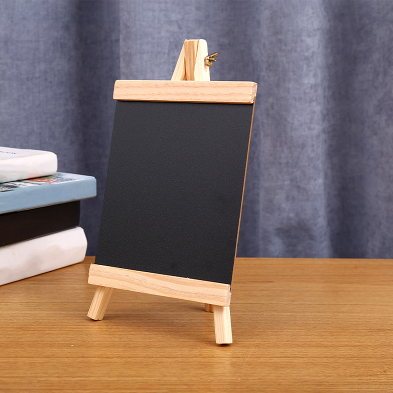 黒板イーゼルサインボード木製黒板小さな卓上長方形チョークミニメニュータグスタンディングラベルはメッセージをシャープにします