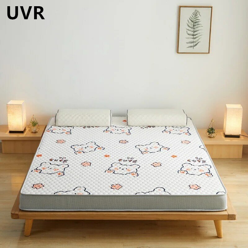 Colchão de látex uvr espuma memória enchimento dobrável quatro estações colchão confortável almofada tatami cama único duplo