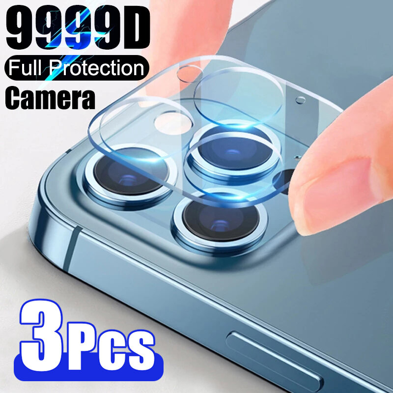 3 pçs lente da câmera de vidro para o iphone 11 pro x xr xs max vidro de proteção para o iphone 12 13 pro max 13 mini se 2020 protetor de tela