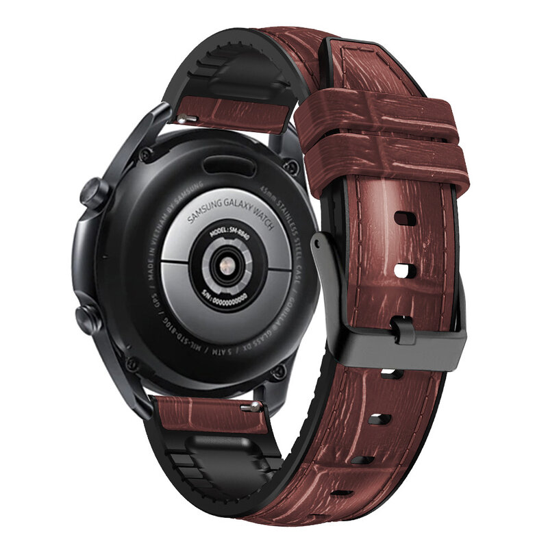 Realme Watch 2/2 Pro SmartWatch 용 22MM 시계 밴드 스트랩 Realme Watch S/Pro 팔찌 액세서리 용 가죽 + 실리콘 손목 스트랩
